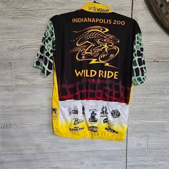 Vomax 2006 Subaru Wild Ride Inpls Zoo Men’s Zip Cycling Jersey S 100% Polyester - Picture 2 of 6
